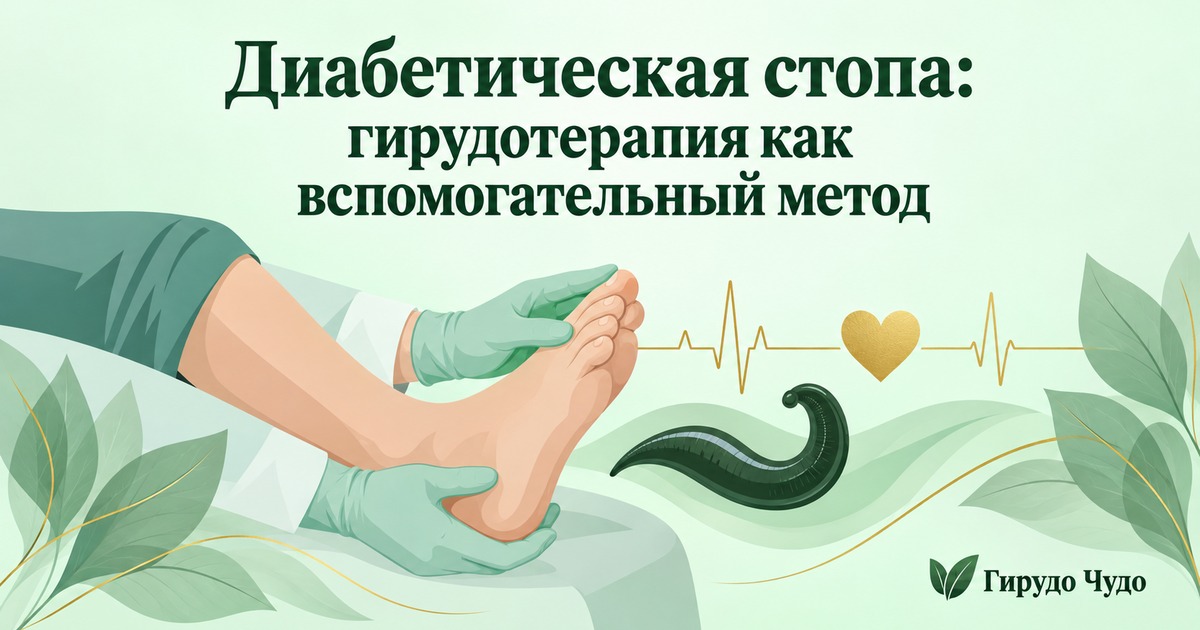Диабетическая стопа: гирудотерапия как вспомогательный метод