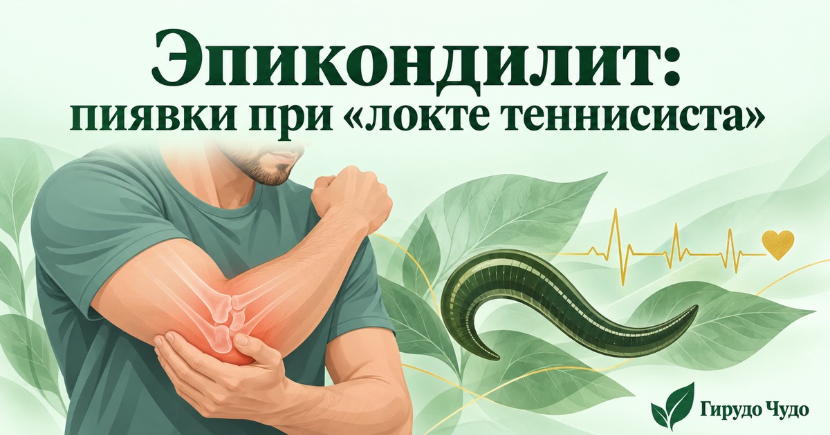 Эпикондилит: пиявки при «локте теннисиста»