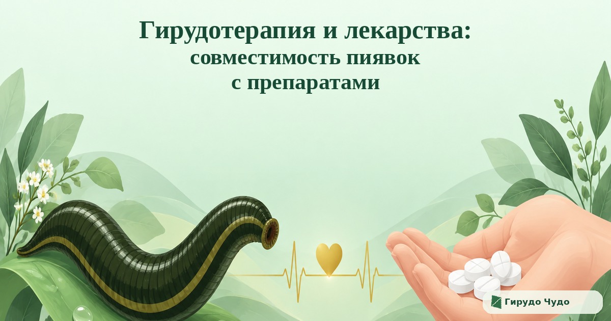 Гирудотерапия и лекарства: совместимость пиявок с препаратами