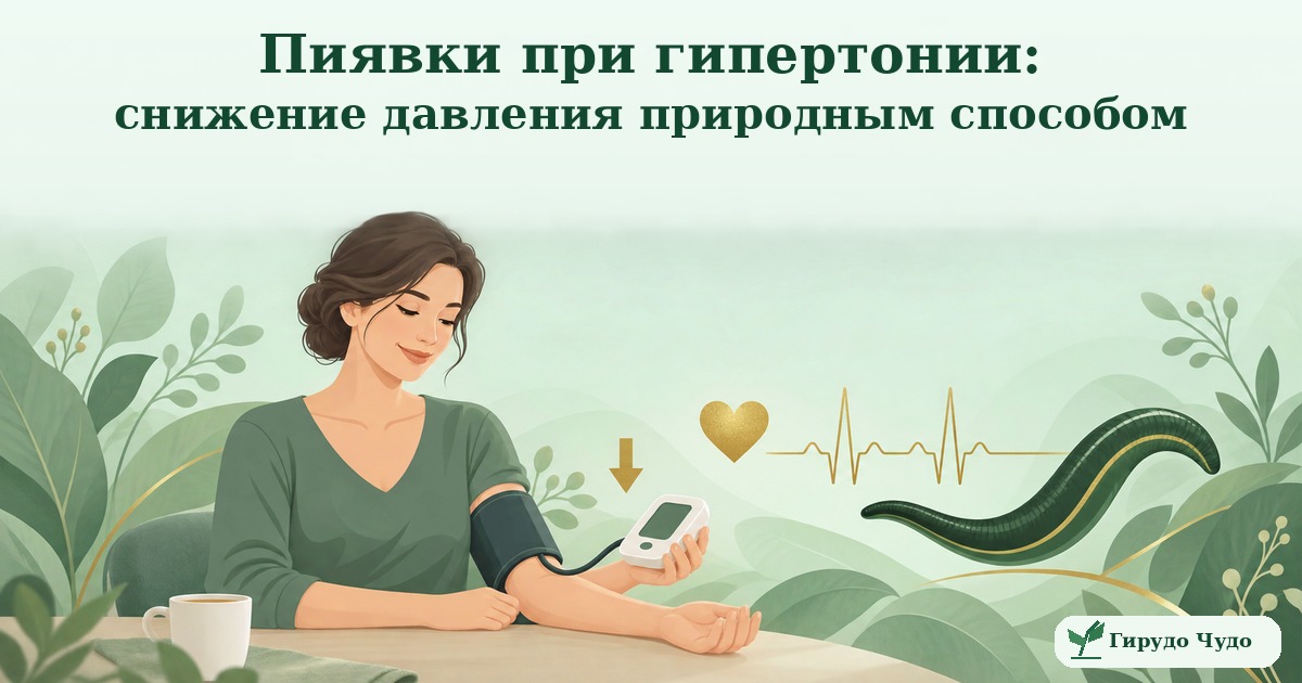 Пиявки при гипертонии: снижение давления природным способом