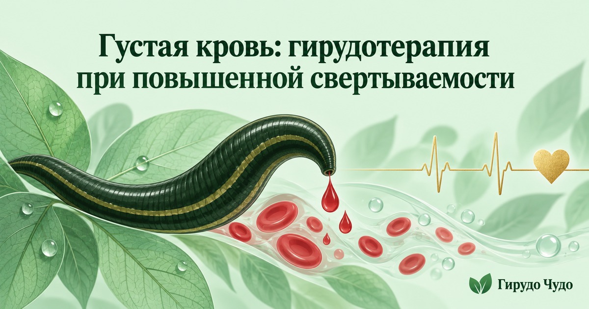 Густая кровь: гирудотерапия при повышенной свертываемости