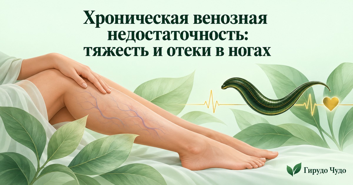 Хроническая венозная недостаточность: тяжесть и отеки в ногах