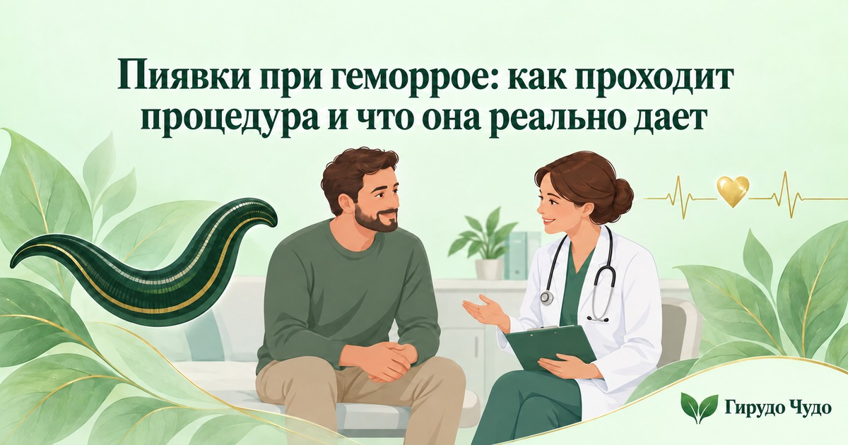 Пиявки при геморрое: как проходит процедура и что она реально дает