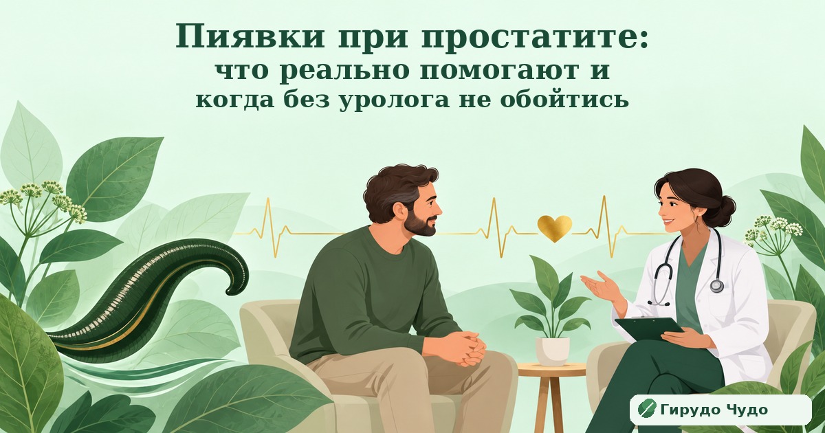 Пиявки при простатите: что реально помогают и когда без уролога не обойтись