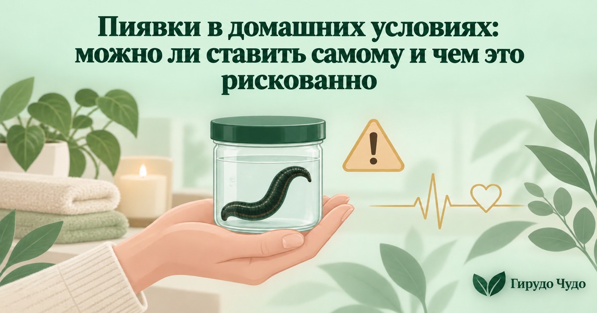 Пиявки в домашних условиях: можно ли ставить самому и чем это рискованно