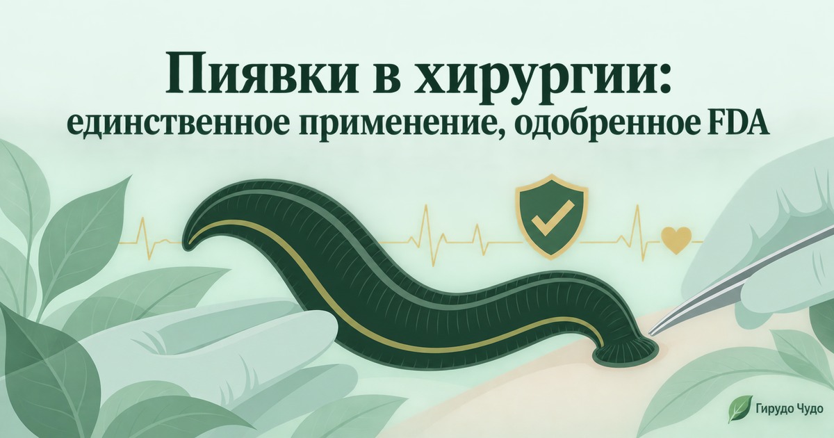 Пиявки в хирургии: единственное применение, одобренное FDA
