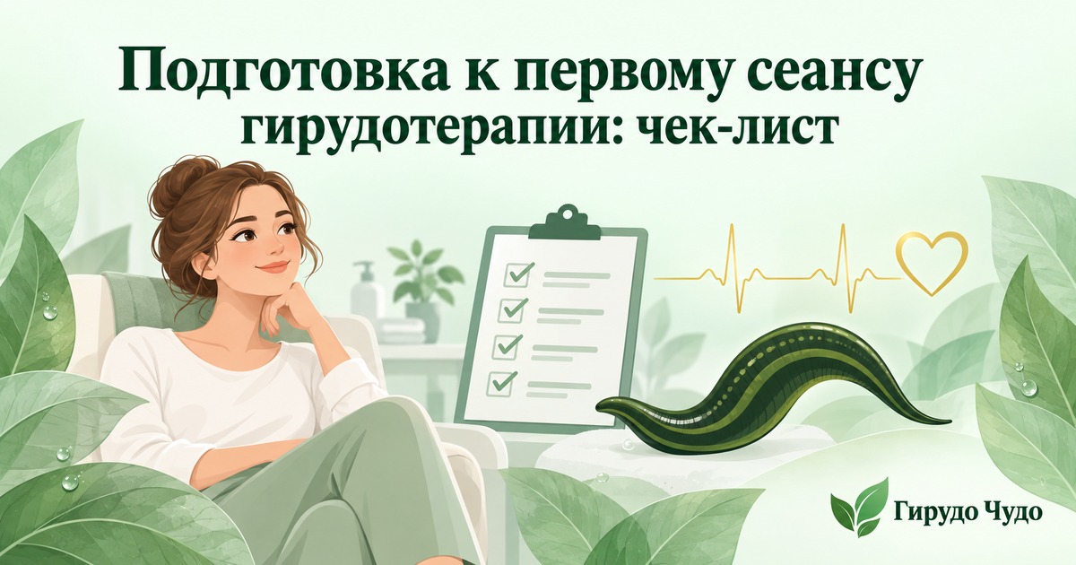 Подготовка к первому сеансу гирудотерапии: чек-лист
