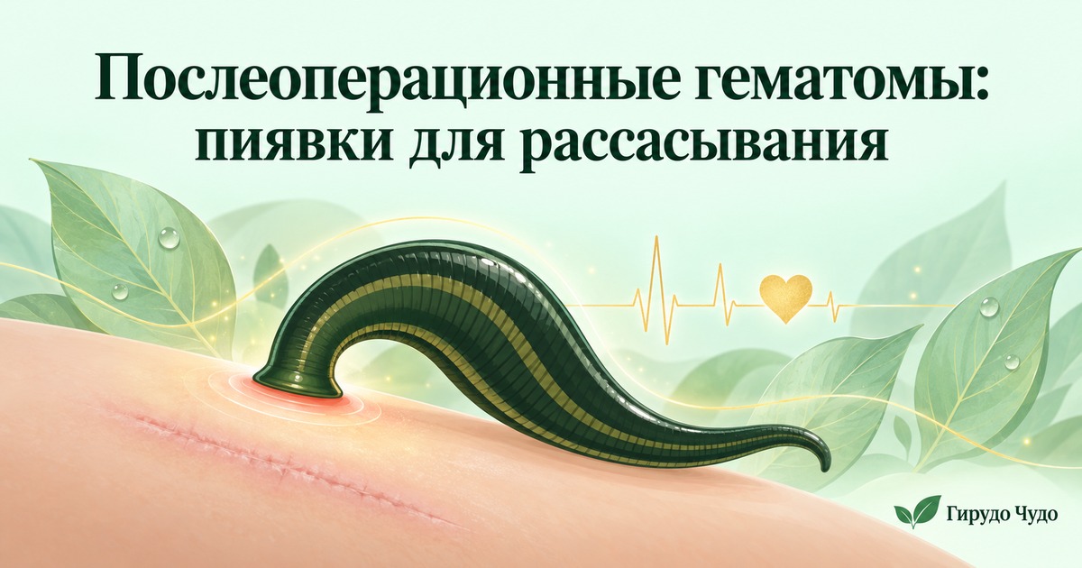 Послеоперационные гематомы: пиявки для рассасывания