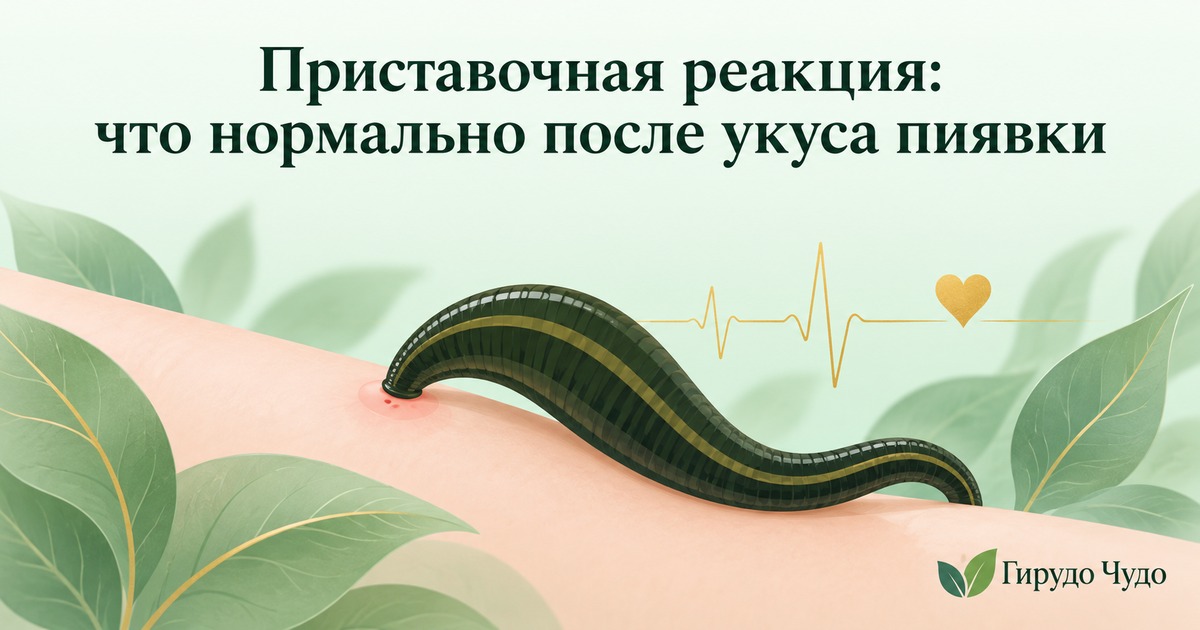 Приставочная реакция: что нормально после укуса пиявки