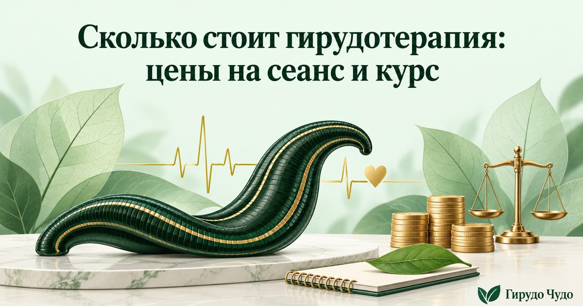 Сколько стоит гирудотерапия в 2026 году: цены на сеанс и курс