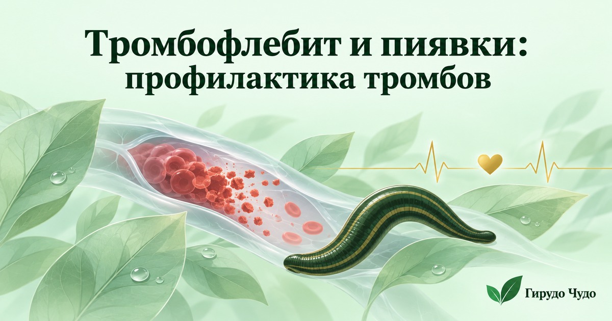 Тромбофлебит и пиявки: профилактика тромбов