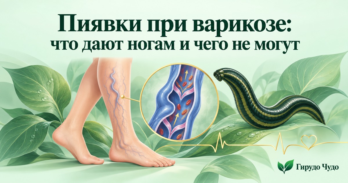 Пиявки при варикозе: что известно об их пользе, какие есть риски и когда сначала нужен флеболог